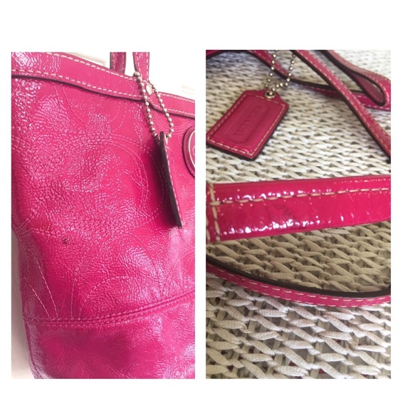 Coach Raspberry Patent Leather Sachet - Picture 16 of 16